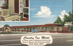 Country Inn Motel Palo Alto, CA Postcard Postcard Postcard