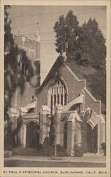 St. Paul's Episcopal Church Burlingame, CA Postcard Postcard Postcard
