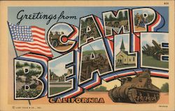 Greetings from Camp Beale California Postcard