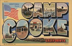 Greetings from Camp Cooke California Postcard