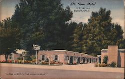 Mt. Tom Motel, U.S. 395 & 6 Postcard