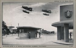 Entrance Gate, U.S. Naval Air Station Postcard