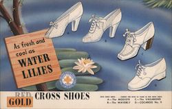 Gold Cross Shoes, Free X-Ray Fitting - Combs Brothers Postcard