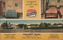 Casa Palo Motel formerly Speedway Motel East Palo Alto, CA Postcard Postcard Postcard