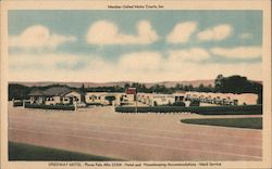 Speedway Motel East Palo Alto, CA Postcard Postcard Postcard
