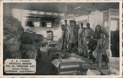 A.A. Vinson Produce Broker Postcard