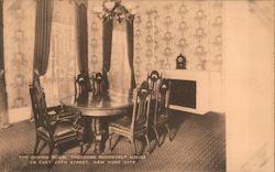 Dining room at Theodore Roosevelt House Postcard