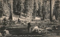Outpost Camping - Camp McCoy - YMCA San Francisco, CA Postcard Postcard Postcard