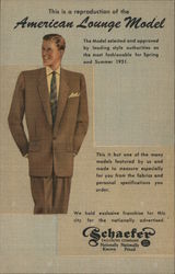 Schaefer Tailoring Company American Lounge Model Postcard