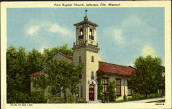 First Bapist Church Jefferson City, MO Postcard Postcard