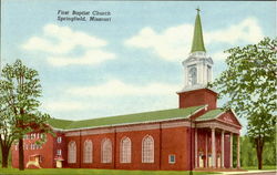 First Baptist Church Springfield, MO Postcard Postcard