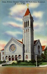 Union Avenue Christan Church St. Louis, MO Postcard Postcard