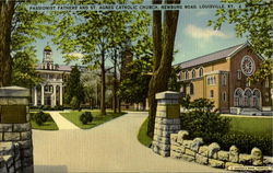 Passionist Fathers and St.Agnes Catholic Church Louisville, KY Postcard Postcard