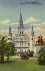 St. Louis Cathedral In New Orleans'French Quarter Postcard