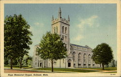 Hope Memorial Chapel Holland, MI Postcard Postcard