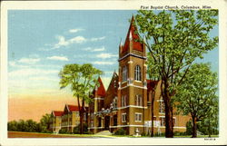 First Bapist Church Columbus, MS Postcard Postcard