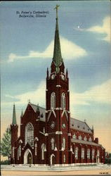 St. Peter's Cathedral Church Belleville, IL Postcard Postcard