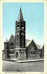 First Baptist Church Postcard