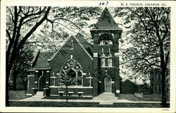 M. E. Church Lebanon, IL Postcard Postcard