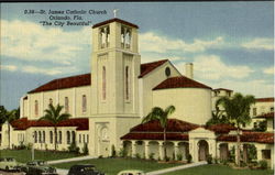 0.38-St.JamesCatholic Church Orlando, FL Postcard Postcard