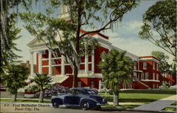 P 7 -First Methodist Church Plant City, FL Postcard Postcard