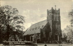 St. Aloysius Roman Catholic Church New Canaan, CT Postcard Postcard