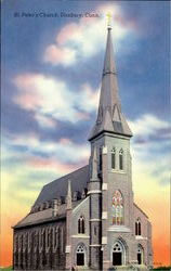 St. Peter's Church Danbury, CT Postcard Postcard