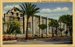 Mission San Gabriel Archangel California Postcard Postcard