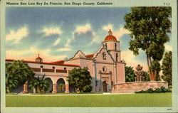 Mission San Luis Rey De Francia Postcard