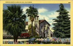 Mission Santa Clara De Asis Postcard