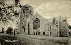 Baptitst Church Putnam, CT Postcard Postcard