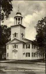 Congregational Church Salisbury, CT Postcard Postcard