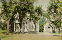 First Congregational Church Old Saybrook, CT Postcard Postcard