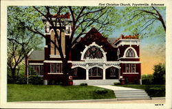 First Christian Church Fayetteville, AR Postcard Postcard