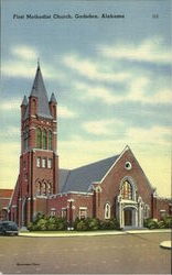 First Methodist Church Gadsden, AL Postcard Postcard