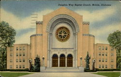 Dauphin Way Baptist Church Mobile, AL Postcard Postcard