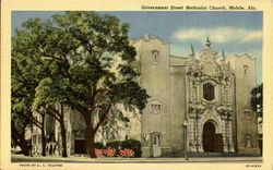 Government Street Methodist Church Mobile, AL Postcard Postcard