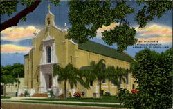 St. Martha's Catholic Church Postcard