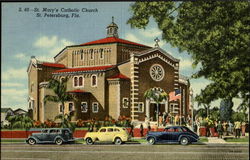 S.49-St. Mary's Catholic Church St. Petersburg, FL Postcard Postcard