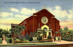 S-96-St. Psul's Catholic Church Postcard