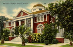 Methodist Church Marianna, FL Postcard Postcard