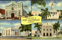 Churches Of Fort Lauderdale Postcard