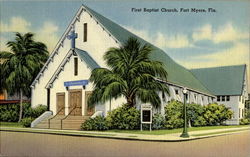 First Baptist Church Fort Myers, FL Postcard Postcard