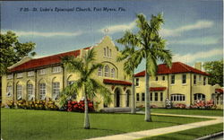 St. Luke'S Episcopal Church Fort Myers, FL Postcard Postcard