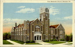 First Methodist Church Postcard