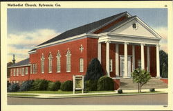 Methodist Church Sylvania, GA Postcard Postcard