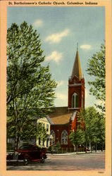 St. Bartholomew'S Catholic Church Columbus, IN Postcard Postcard