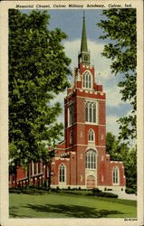 Memorial Chapel,Culver Military Academy Indiana Postcard Postcard