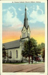 St. Vincent Catholic Church Elkhart, IN Postcard Postcard