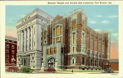 MAsonic Temple and Scottish Rite Cathedral Postcard